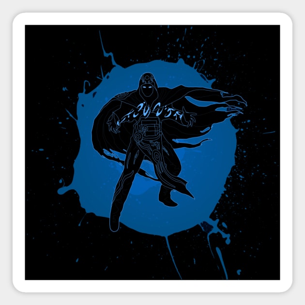 Blue Mage - Planeswalker Jace Mind Sculptor Savant T-Shirt Magnet by GraviTeeGraphics